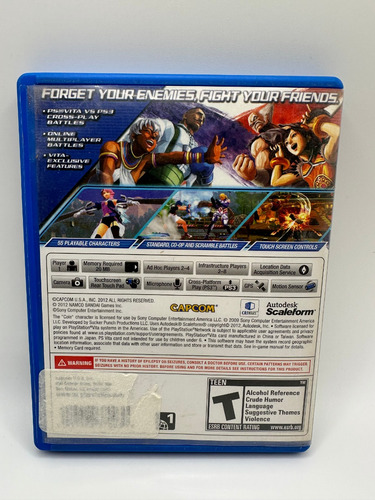 Street Fighter X Tekken - Ps Vita (Reacondicionado)