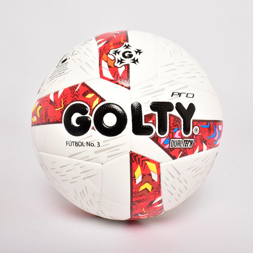 Balón De Fútbol Pro Golty Dualtech Ii No.3 Color Rojo