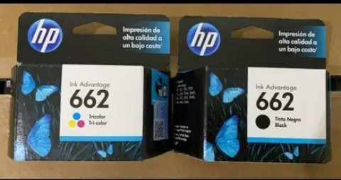 Cartuchos Hp 662 Negro Y Color Originales 100% Verificables