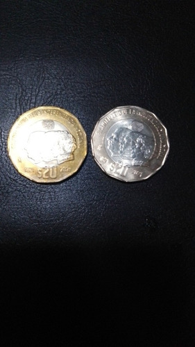  2 Monedas De $20 Del Bicentenario Año 1821 Al 2021 Nuevas