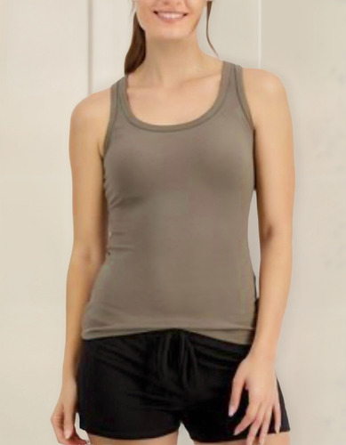 Jenni Intimates Top Tipo Camiseta Tirante Grueso Tela Acanal
