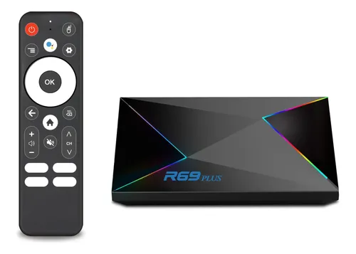 Android Tv Box 14.0, R69plus 4gb Ram 32gb Rom Android 14 Preto