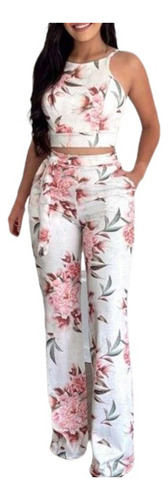 Conjunto De Pantalones Estampados Casuales Para Mujer, Estil