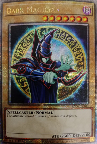 Yugioh! Dark Magician (9th Art) Ra04-en106 1st Ed Quarter