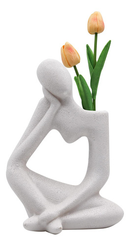 Estatua Thinker Para Flor Decoracion Hogar Figura