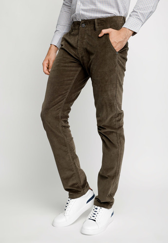 Pantalón Hombre Chino Lancaster Verde Fw 2023 Ferouch