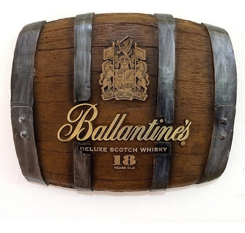Barril Horizontal Decorativo - Ballantines Whisky