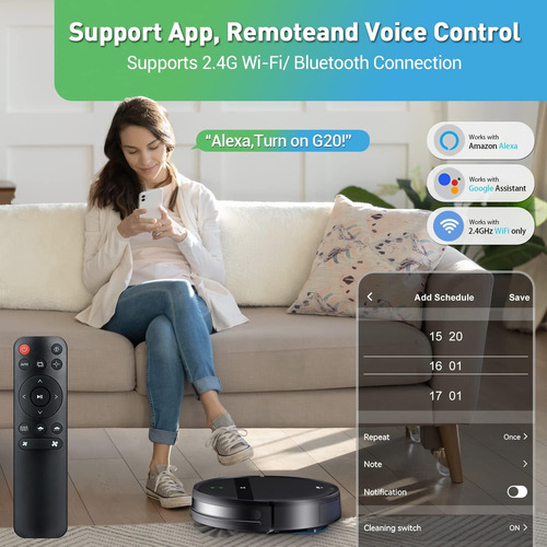 Robot Aspiradora Combo, Wifi/app/alexa, Aspiradoras Rob...