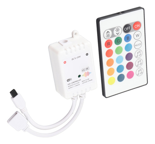 Controlador De Faixa De Led Ir 24 Teclas Wifi Dc5v-24v Smart