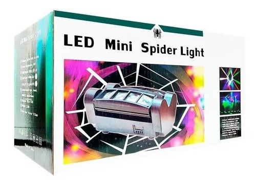 Cabeza Movil Dmx Led Spider Beam Rgbw 8x3w Luz Disco