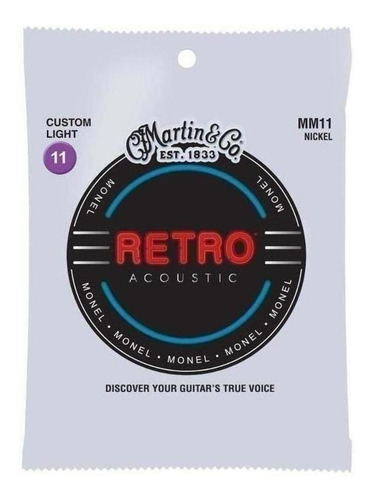 Martin Cuerdas Mm11 6-string Custom Light Acoustic Retro