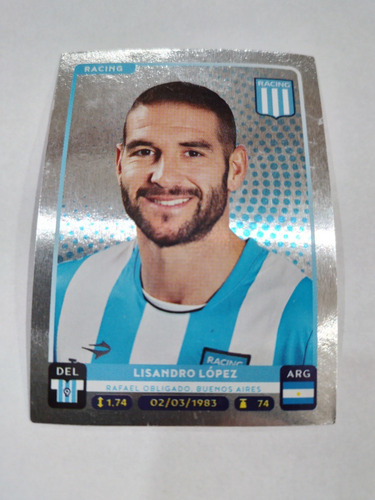 Figuritas Futbol Argentino 2016 Num 306 L. Lopez Racing