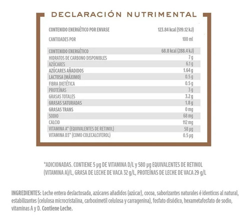 Leche Santa Clara Sabor Chocolate 180 Ml. 12 Pack.