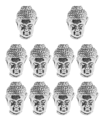 10 Colgantes Con Forma De Cabeza De Buda Para Hacer Joyas [u