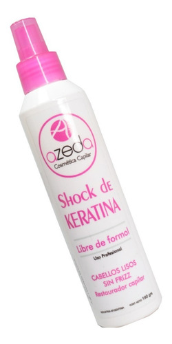 Shock De Keratina Azeda Libre De Formól Cabello Liso No Friz