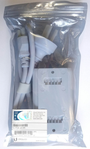 Imagen 7 de 9 de Fuente Poe Poe+ 48v 0.65a 31.2w Ubiquiti U-poe-at-ar Gigabit