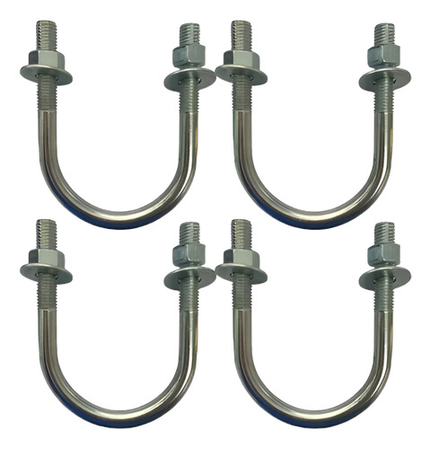 4 Braçadeira Da Grade Mancal De Atrito U 5/8 Tatu/baldan