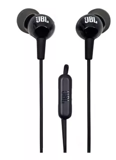 Audifonos Alambricos Jbl C100 Si In-ear Headphones - Negro