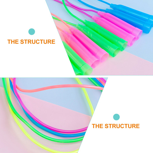 Children Fitness Ropes Jump Rope Color Skipping Rope 12 Pcs