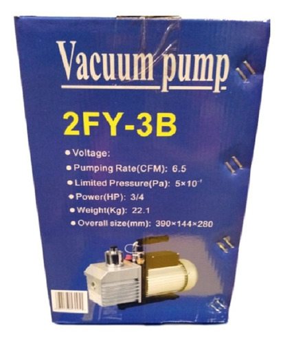 Bomba Para Vacío 3/4 H.p. 8cfm Gb A 2 Etapas