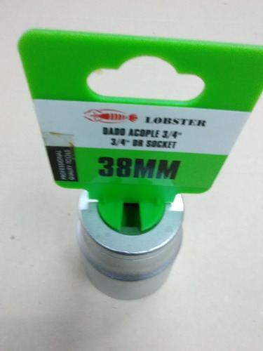 Dado 38 Mm Ac 3/4 Marca Lobster