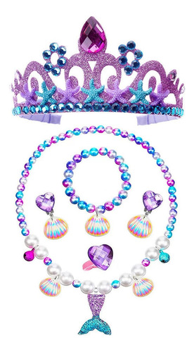 Purfeel Vestido De Princesa Sirena Para Niñas, Disfraz De Si