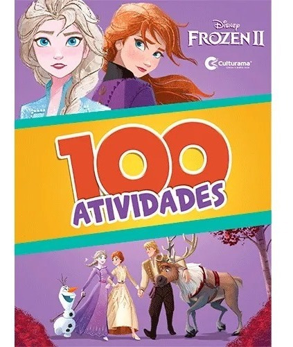 Livro Infantil 100 Atividades Colorir Frozen Disney Culturam