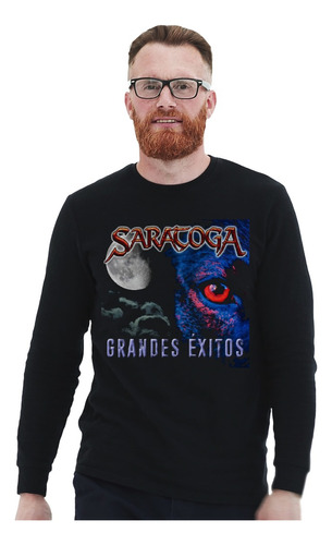 Polera Ml Saratoga Grandes Exitos Metal Impresión Directa