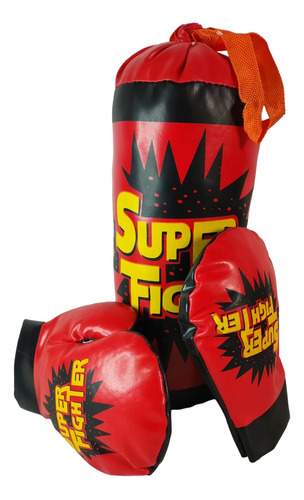 Set Boxeo Juguete Infantil Guantes Bolsa Entrenamiento Niños