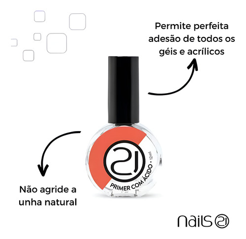 Primer Com Acido Nails 21 Desidratador 12ml