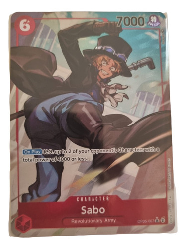 Sabo Sr Aa Carta One Piece Tcg Original