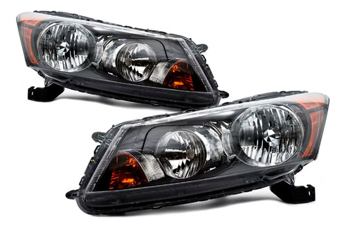 Faros Para Honda 2008 2009 2010 2011 2012 Negro Performance