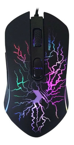 Mouse Gamer Iluminacion Rgb Multicolor Para Juegos 