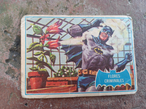 A- Figurita Batman Tarjeta Año 1966 N.68