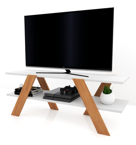 Mesa Para Lcd Led Moderna Living Rack Melamina Retira Hoy