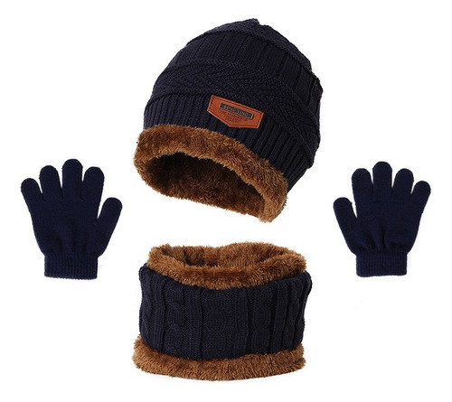 Conjunto Infantil De 3 Piezas, Gorro, Bufanda Y Guantes