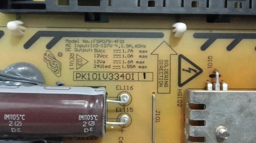 Fuente Panasonic Tc-l32b6x (con Botonera) *box65 (Usado)