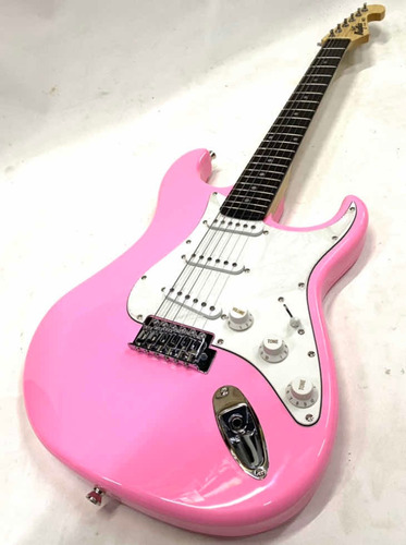 Guitarra Strato Memphis By Tagima Mg22 Rosa Novo Original