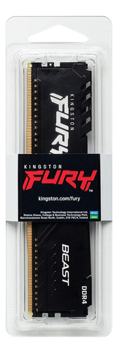 Memoria Ram Kingston Fury Beast 16gb 3200mhz Udimm Negra