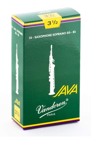 Pack 10 Cañas Saxo Soprano Vandoren Sr3035 Java N°3 1/2.