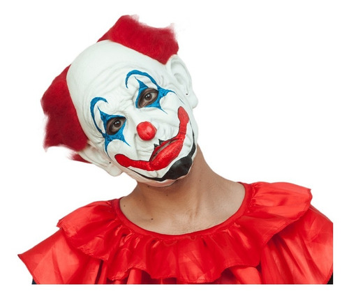 Máscara De Payaso Triste Rosso The Clown Disfraz Halloween