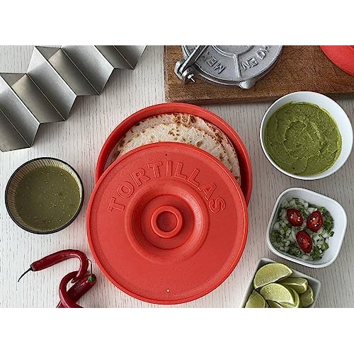 Calentador De Tortillas Rojo, Porta Tortillas Mantenerl...
