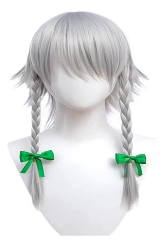 Chevvy Peruca De Anime Cosplay, Peruca Izayoi Sakuya, Cabelo