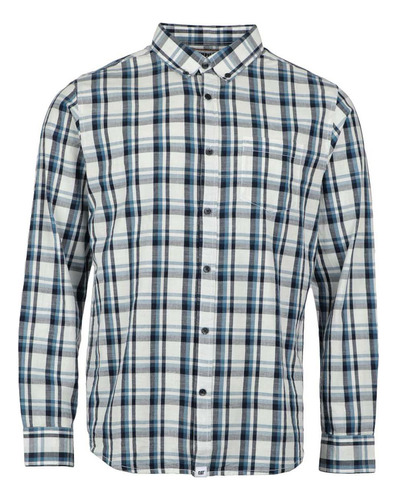 Camisa M/l Caterpillar Fdtn Btn Collar Ls S Midnight Hombre