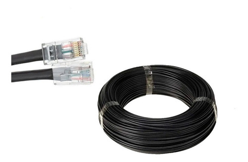 Cabo Rede 40 Metros Categoria 6 Internet Cat6 Rj45 Montado