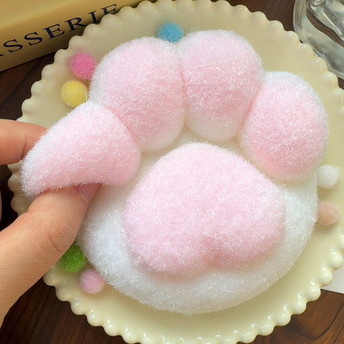 Juguetes Squishy Toys Con Forma De Pata De Gato Peluda Con F