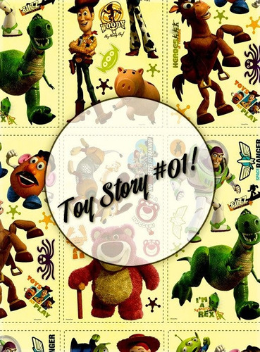 Toy Story #01! Lámina Decoupage Autoadhesiva 30 X 42 Cm