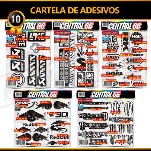 Cartela 154 Adesivos Chevrolet D-60 Preto