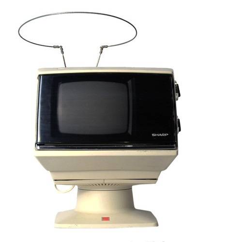 Imagem 11 de 11 de Mini Tv Sharp 3s-111w - Como Peça Pra Decoração