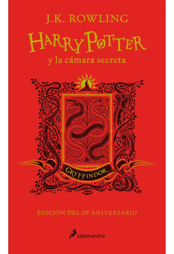 Libro Harry Potter 2 Y La Cámara Secreta Gryffindor
